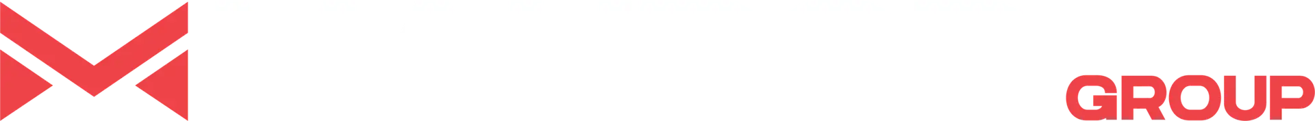 Mahbod Group Logo with a red abstract "M" symbol on the left, the word "MAHBOOB" in large white letters, and "GROUP" in red on the right, representing a private holding company with diverse brands in hospitality and other sectors.